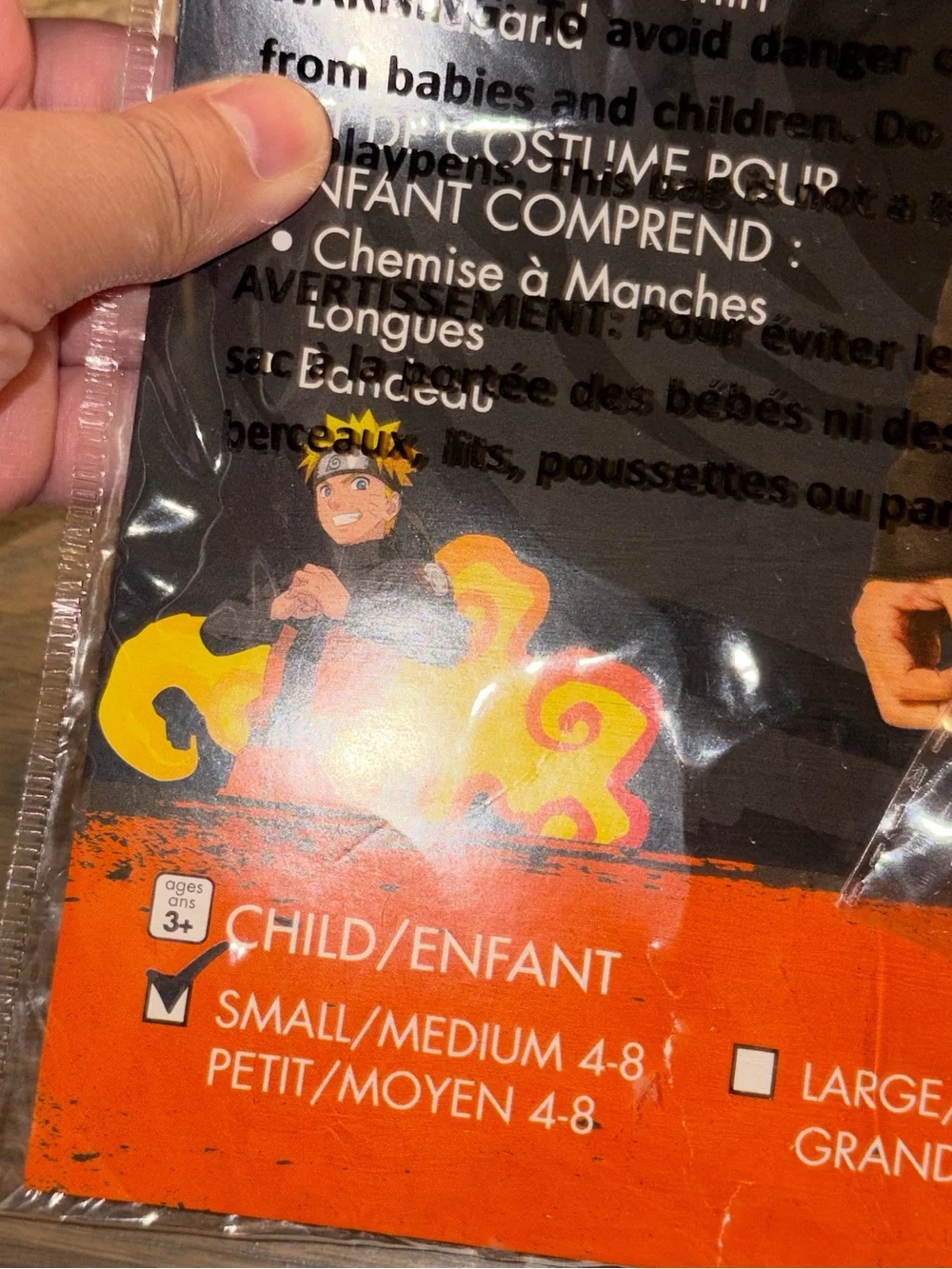 NWT Naruto Shippuden Costume Kit Child Small Medium 4-8 Anime Cosplay Halloween